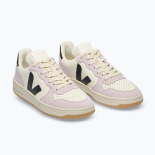 Дамски обувки VEJA V-10 Prime Leather pure/black/parme