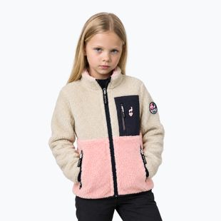 Детски поларен суитшърт Aulp Tiger Sherpa light coral 1