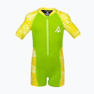 Детски неопренов костюм за плуване Aquasphere Stingray 2.0 green/yellow