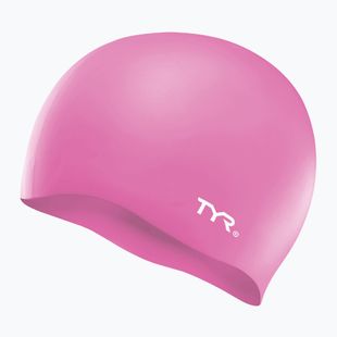 Детска шапка за плуване TYR Wrinkle-Free Silicone pink