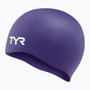 Шапка за плуване TYR Wrinkle Free Silicone purple