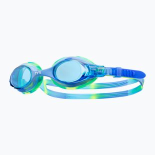 Детски очила за плуване TYR Swimple Tie Dye Non-Mirrored blue/blue/green