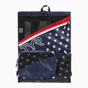 Торба за плуване TYR Elite Team Mesh 40 l red/navy