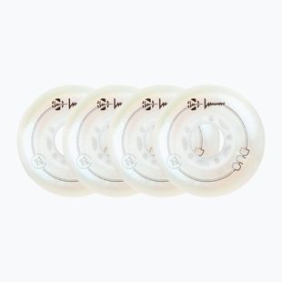 Колела за ролери Luminous Led Wheels Duo 76mm/85A X4 white/pearl