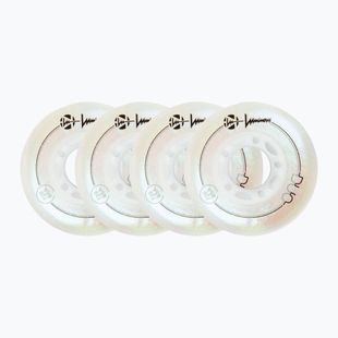 Колела за ролери Luminous Led Wheels Duo 72mm/85A X4 white/pearl