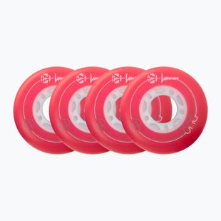 Колела за ролери Luminous Led Wheels Duo 72mm/85A X4 red/blue