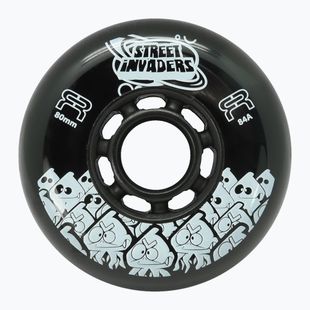 Колела за ролери FR Skates Street Invaders Wheels 80mm/84A X4 black/black