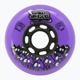 Колела за ролери FR Skates Street Invaders Wheels 80mm/84A X4 purple/black