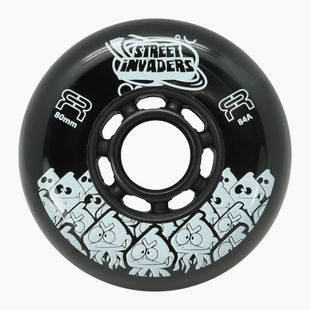 Колела за ролери FR Skates Street Invaders Wheels 84mm/84A X4 black/black