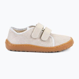 Детски обувки barefoot Froddo Canvas gold shine