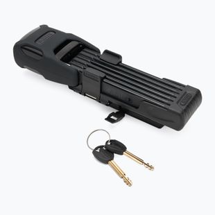 Сгъваема ключалка за велосипед с аларма ABUS Bordo Alarm 6000KA/90 SH черна 61500