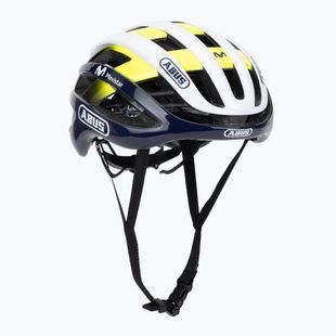 ABUS AirBreaker Movistar Team 24 тъмножълта/жълта/бяла велосипедна каска