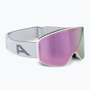 Детски скиорски очила Alpina Fernie Q-Lite white matte/rose