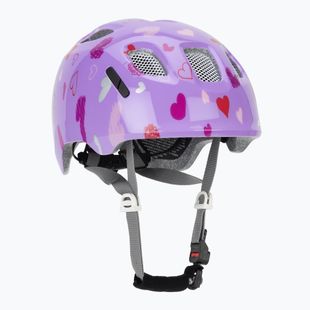 Детска велосипедна каска Alpina Ximo 2 Jr purple hearts gloss