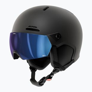 Скиорска каска Alpina Arber 2 Visor Q-Lite black matte