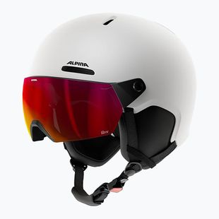 Скиорска каска Alpina Arber 2 Visor Q-Lite white matt