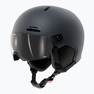 Скиорска каска Alpina Arber 2 Visor Q-Lite midnight grey