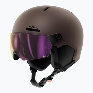 Скиорска каска Alpina Arber 2 Visor Q-Lite ox brown matt