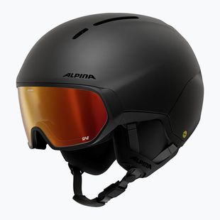 Скиорска каска Alpina Vizzard QV MIPS black matte