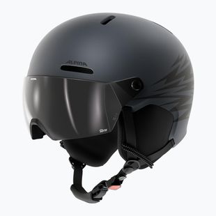 Детска скиорска каска Alpina Zupo 2 Visor Q-Lite midnight grey
