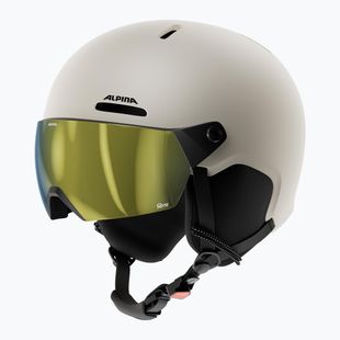 Детска скиорска каска Alpina Zupo 2 Visor Q-Lite sand matt