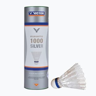 Совалки за бадминтон VICTOR Nylonshuttle 1000 бавни бели