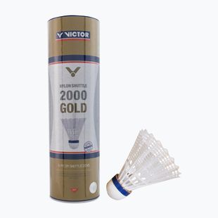 Совалки за бадминтон VICTOR Nylon Shuttle 2000 6 бр. бели 100919