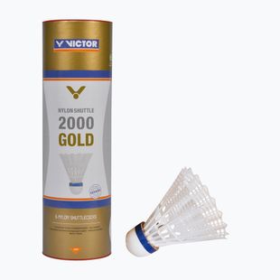 Совалки за бадминтон VICTOR Nylon Shuttle 2000 6 бр. бели 100919