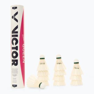 Дартс за бадминтон VICTOR Queen 12 бр. бял 101006