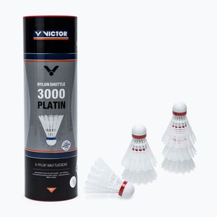 Совалки за бадминтон VICTOR Nylon Shuttle 3000 6 бр. бели 101519