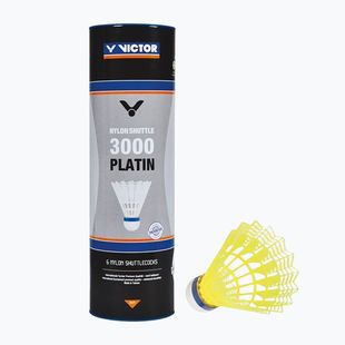 Совалки за бадминтон VICTOR Nylon Shuttle 3000 fast 6 бр. жълт