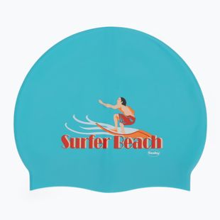 Детска шапка за плуване Fashy 3047 Печатана мента