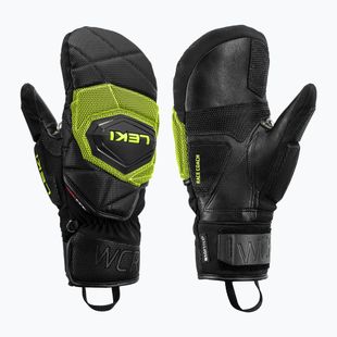 Мъжки скиорски ръкавици LEKI WCR Coach 3D Mitt black/ice lemon