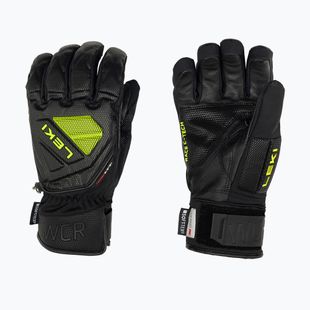 Мъжки ски ръкавици LEKI WCR C-Tech 3D black ice/lemon