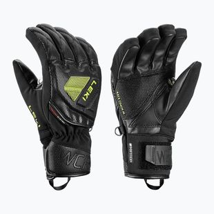 Детски скиорски ръкавици LEKI WCR C-Tech 3D Junior black/ice lemon