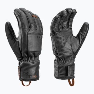 Мъжки скиорски ръкавици LEKI Montera Prime black/dark brown