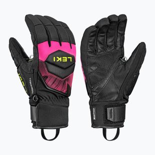 Скиорски ръкавици LEKI WCR Core TR black/neon pink/neon yellow
