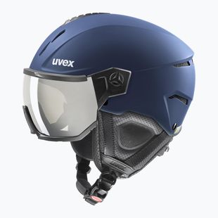 Ски каска UVEX Instinct Visor navy matt/mirror silver/smoke