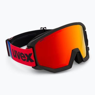 Предпазни ски очила UVEX Athletic FM black matt/mirror red orange clear