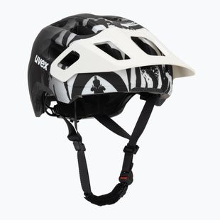 Детска велосипедна каска UVEX React Jr white/black matt
