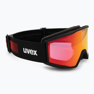 Скиорска маска UVEX Blast CV black matt/mirror red