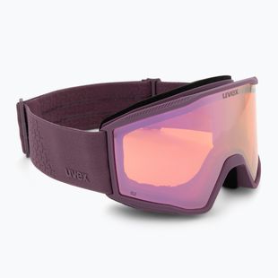 Скиорска маска UVEX Blast FM plum matt/mirror purple