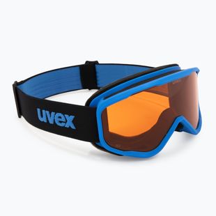 Детска скиорска маска UVEX Speedy Nova Jr blue/laser gold