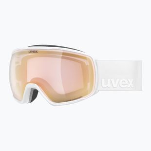 Скиорскa маска UVEX Victorious V S1-S3 white matt/vario rose mirror