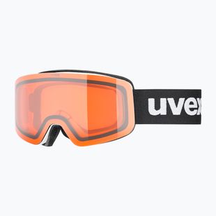 Детска скиорска маска UVEX Pwdr LG Jr white matt/orange/clear