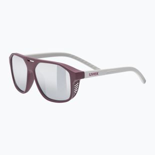 Детски слънчеви очила UVEX Cosmic Jr cranberry/grey matt/mirror silver