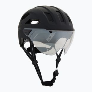 Велосипедна каска UVEX Stride Visor black matt/lite mirror silver