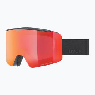 Скиорскa маска UVEX Ignite FM S3 black matt/mirror red
