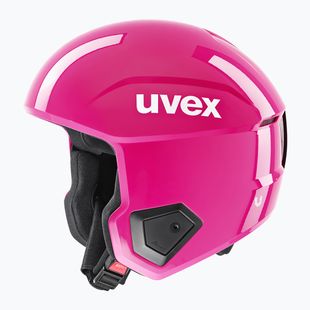Детска скиорска каска UVEX Race Up pink