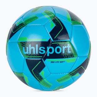 Футболна топка uhlsport Lite Soft 350 ice blue/navy/fluo green размер 5